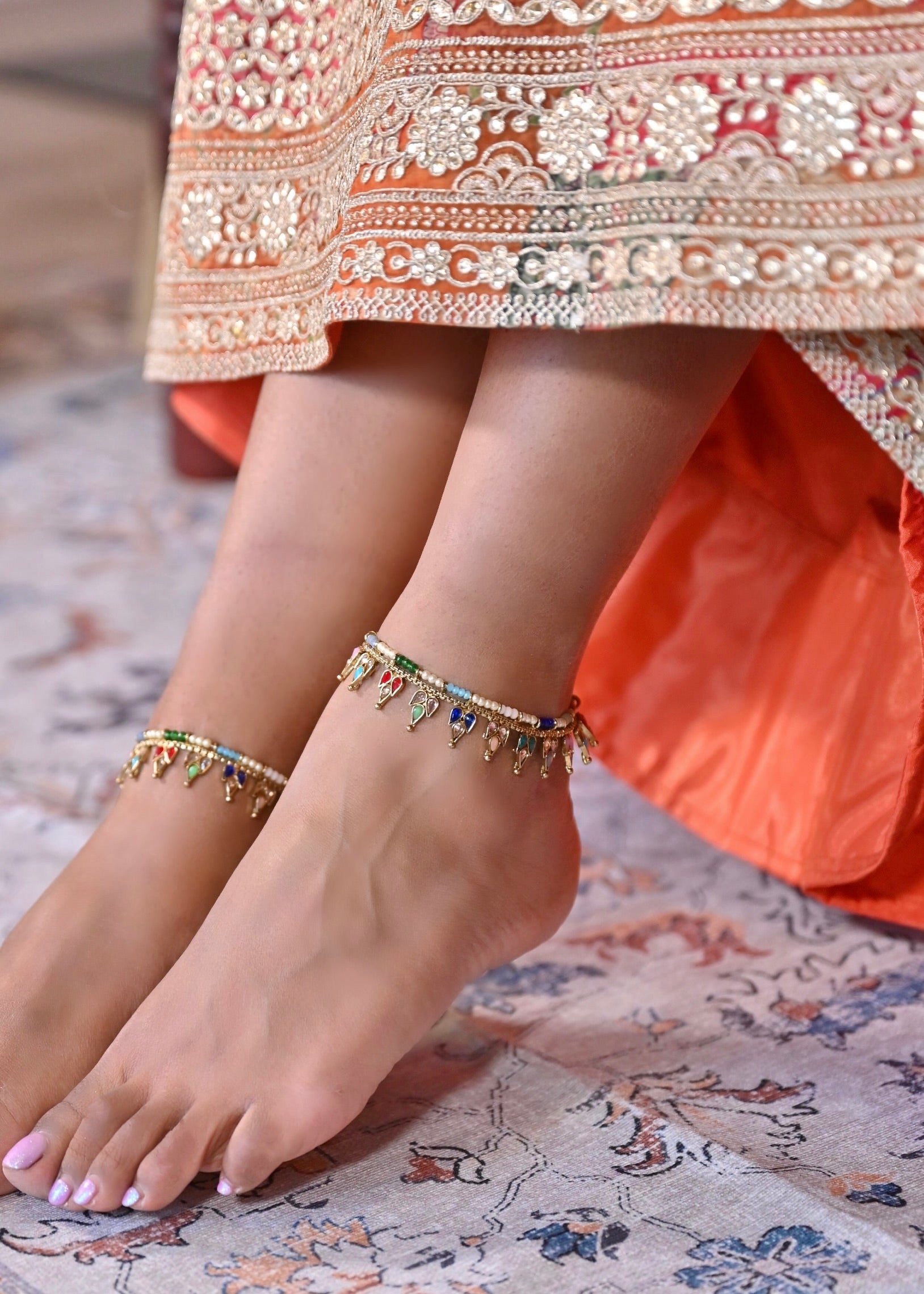 Lotus Jhanjar Multi Pearl
