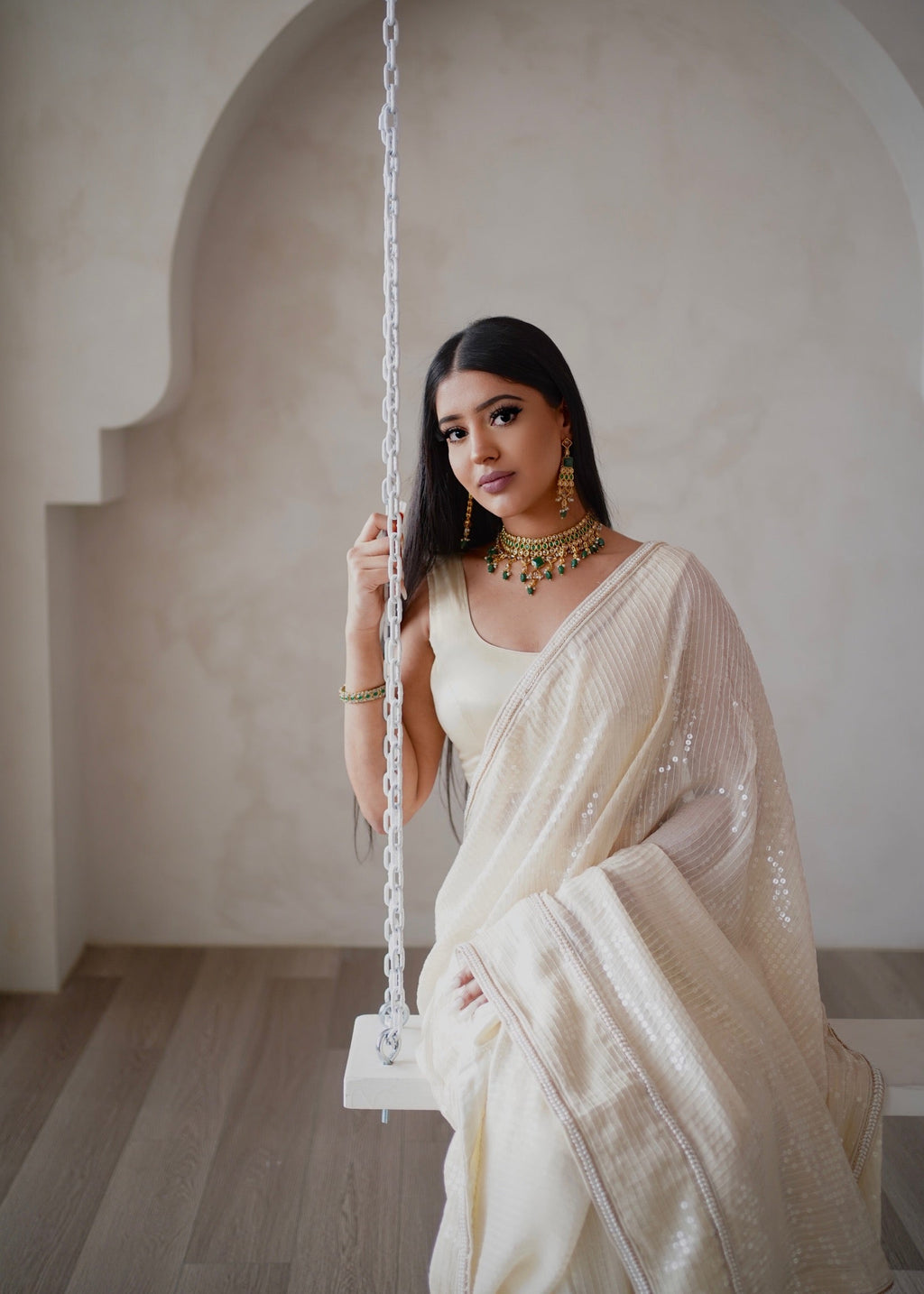 Nina Saree Ivory