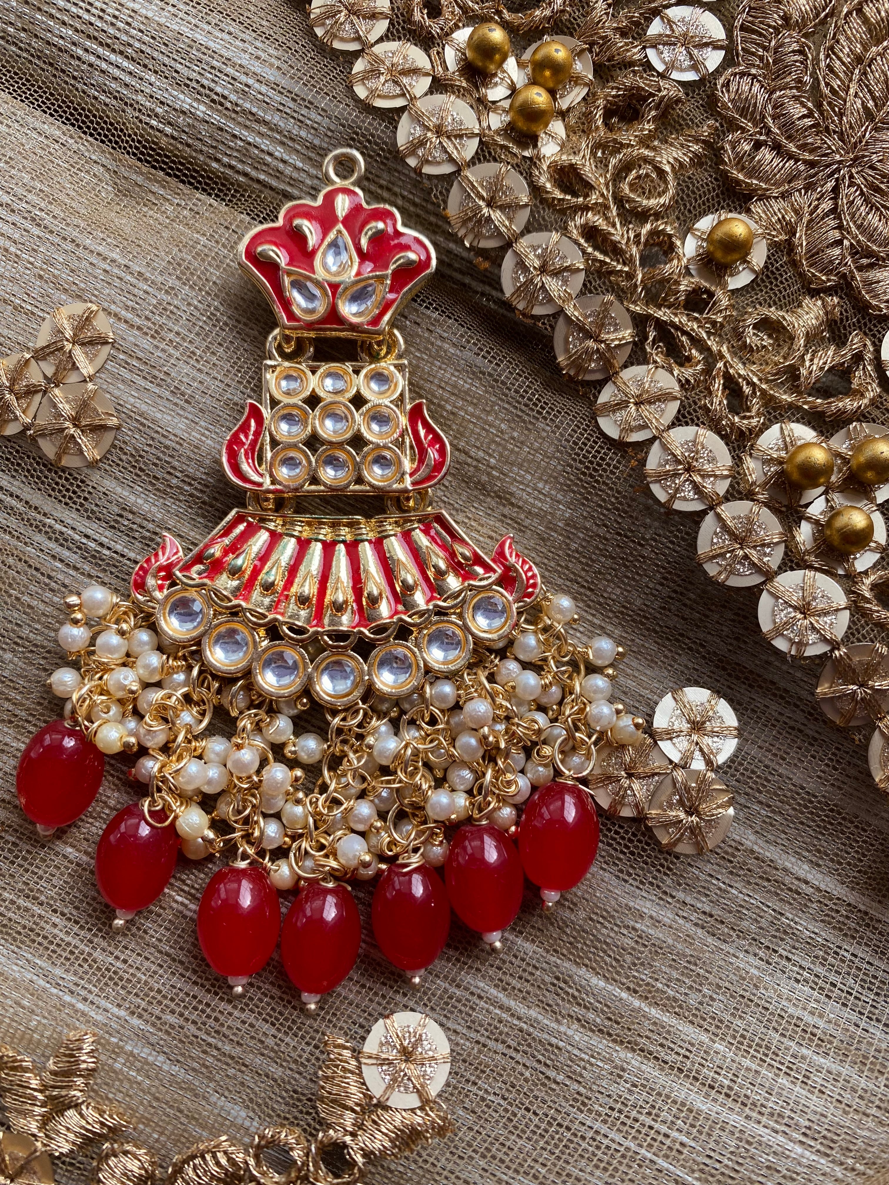 Lily Earrings Red
