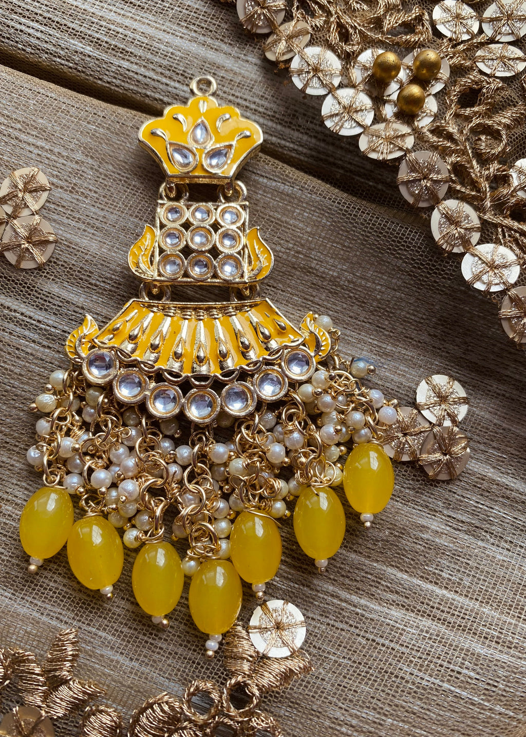 Lily Earrings Yellow