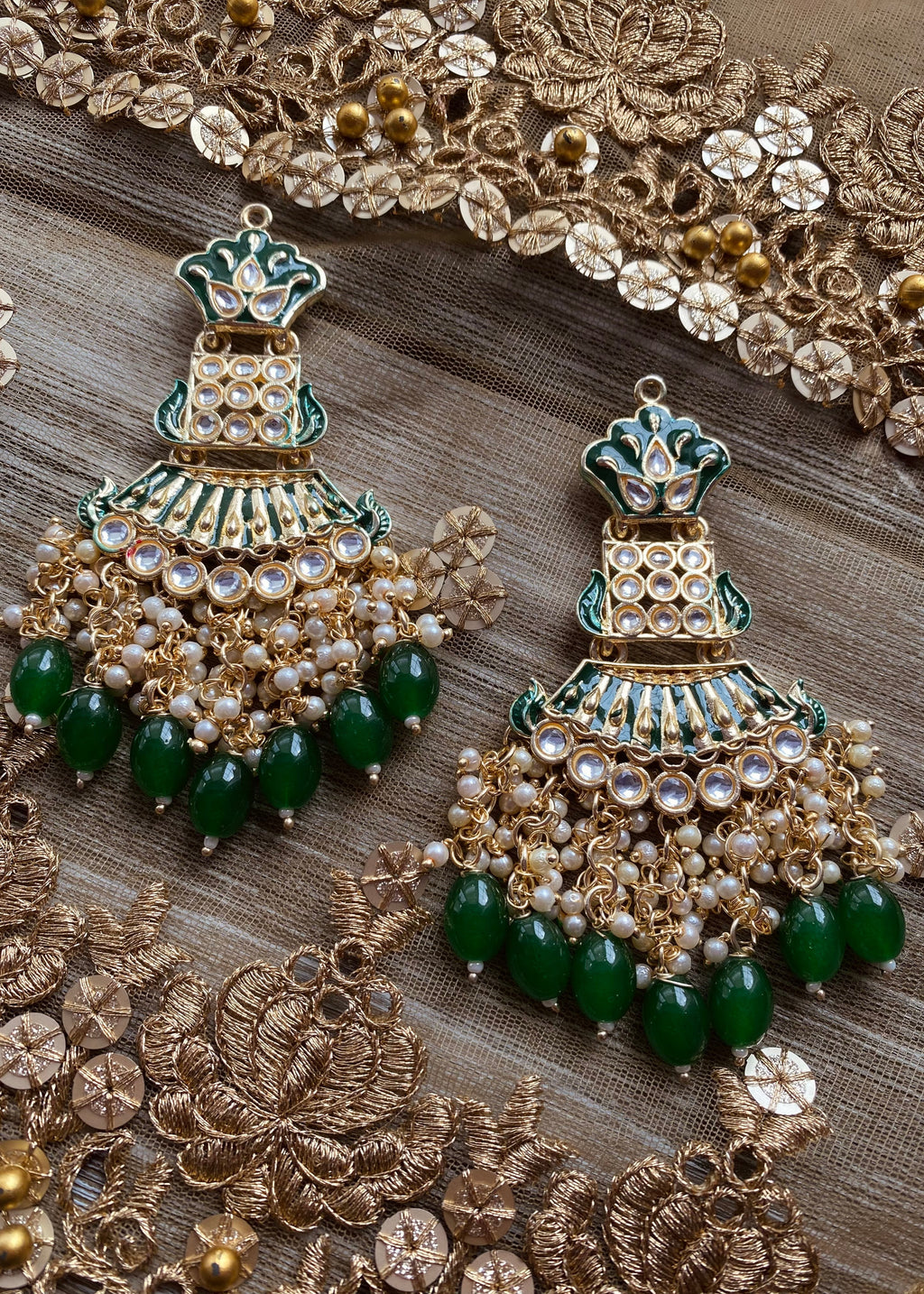 Lily Earrings Green