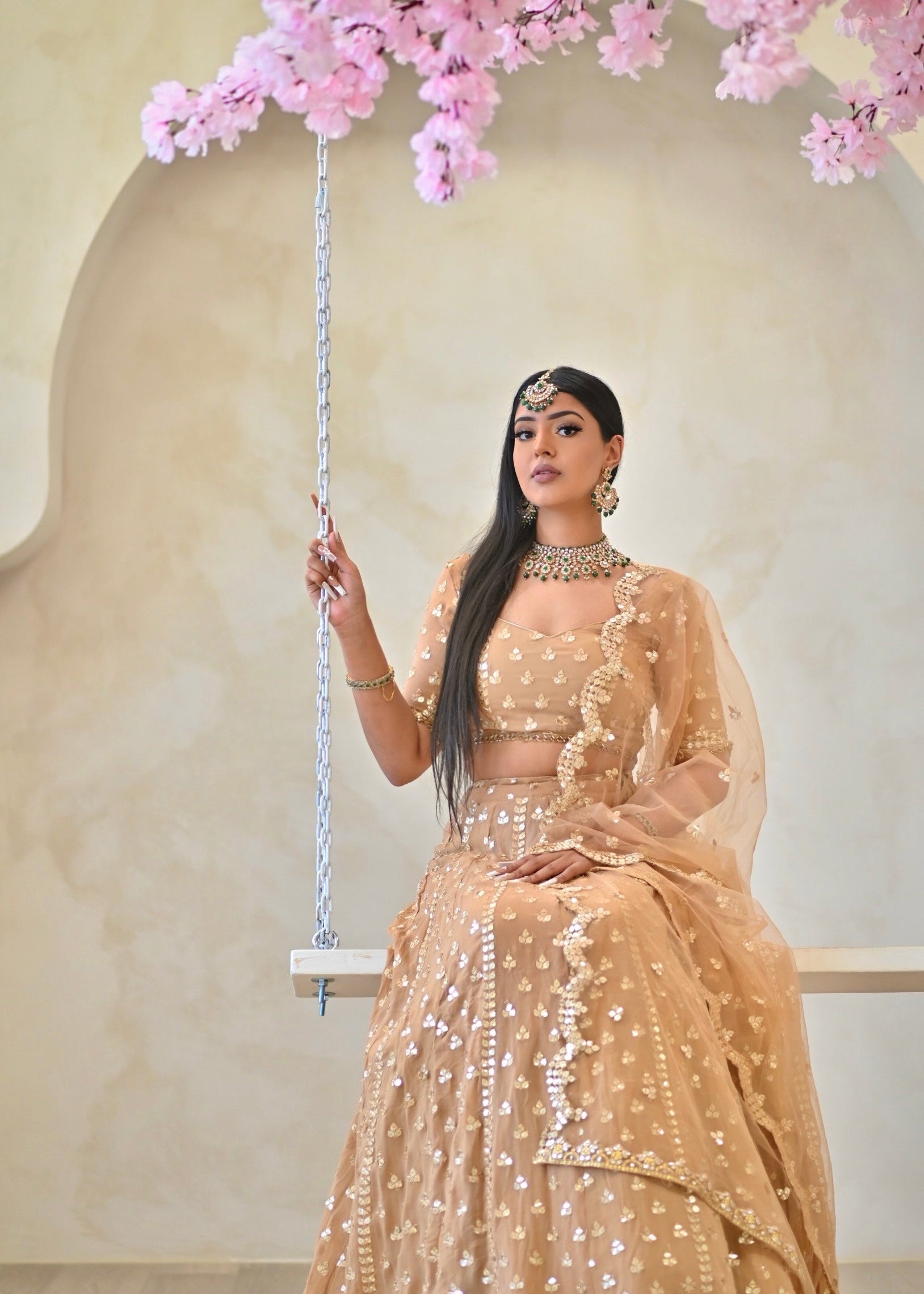 Heer Lehenga Gold