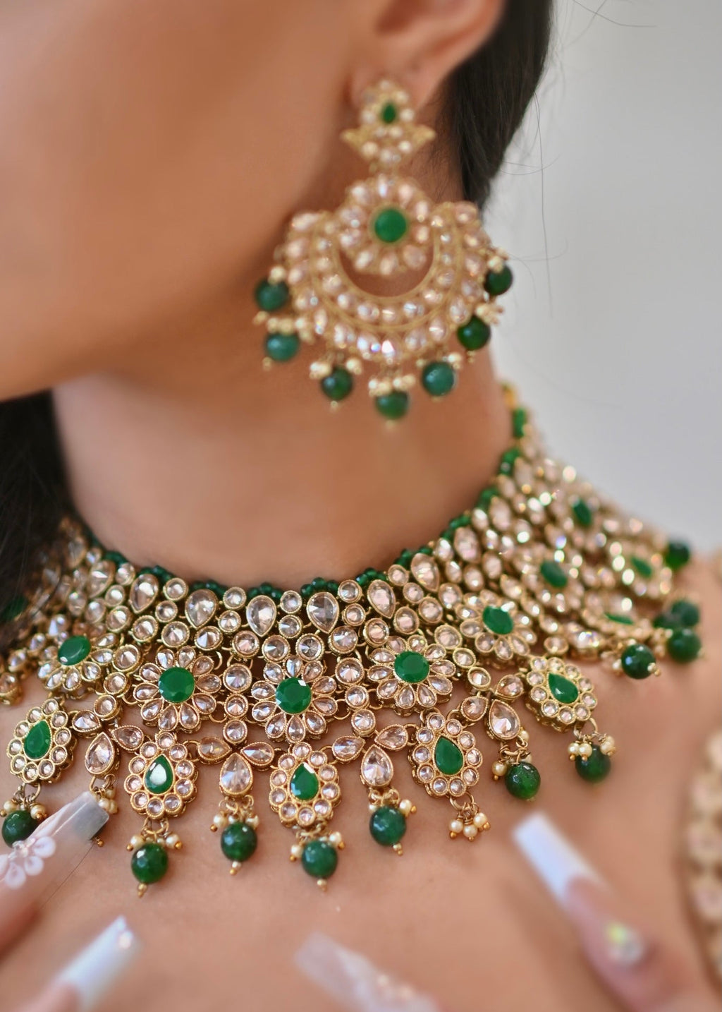 AD Bridal Set Emerald