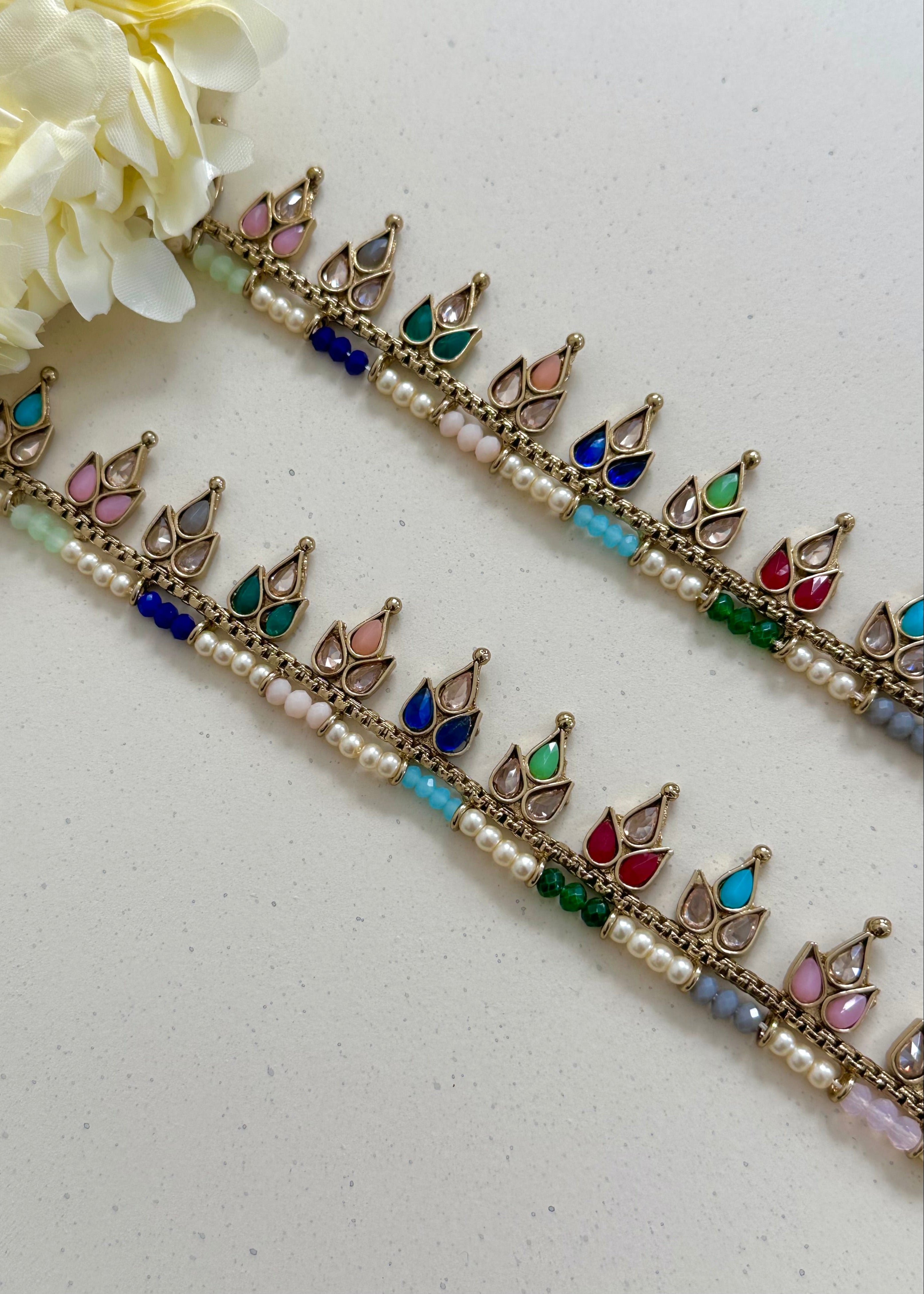 Lotus Jhanjar Multi Pearl