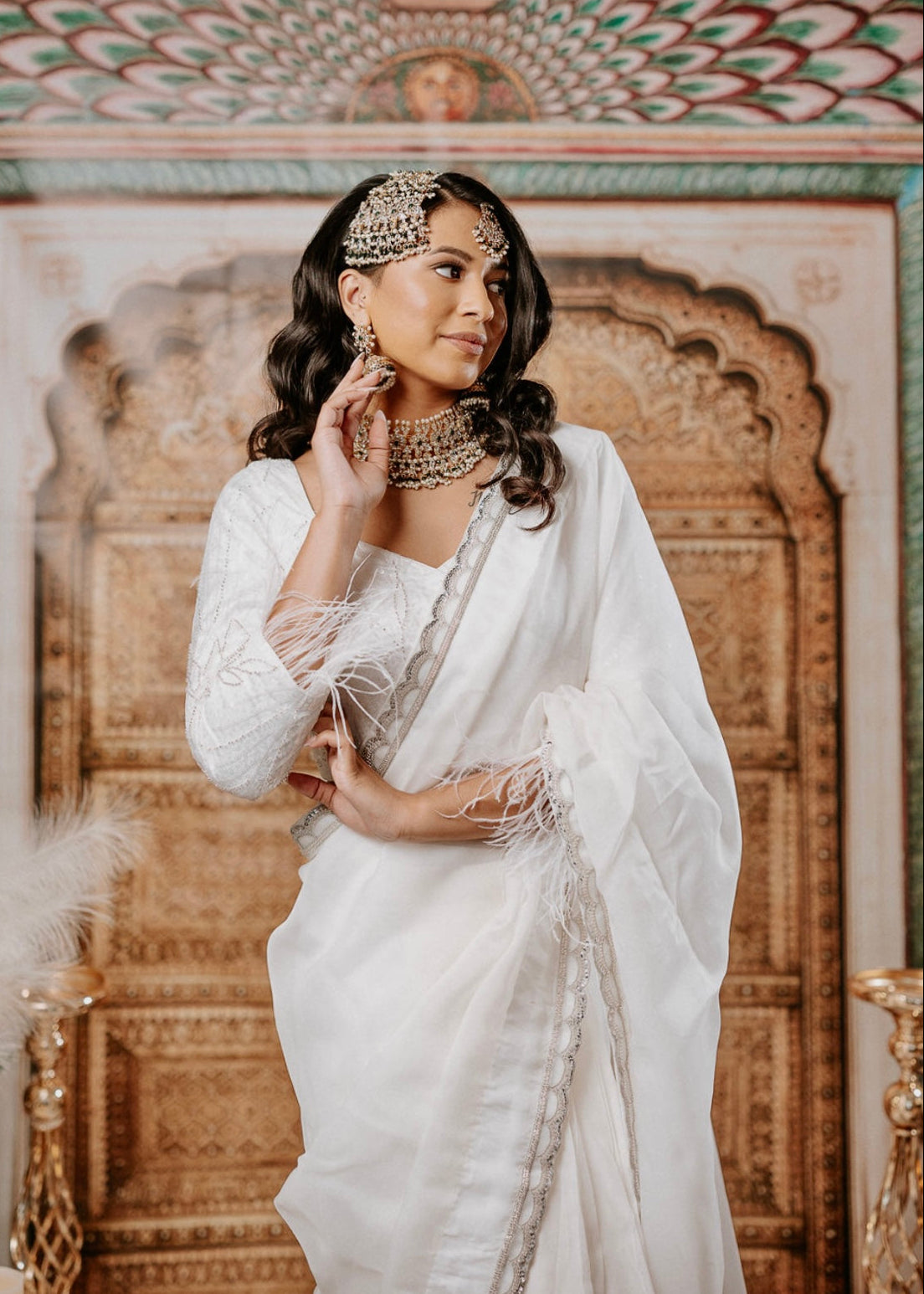Gigi Saree White