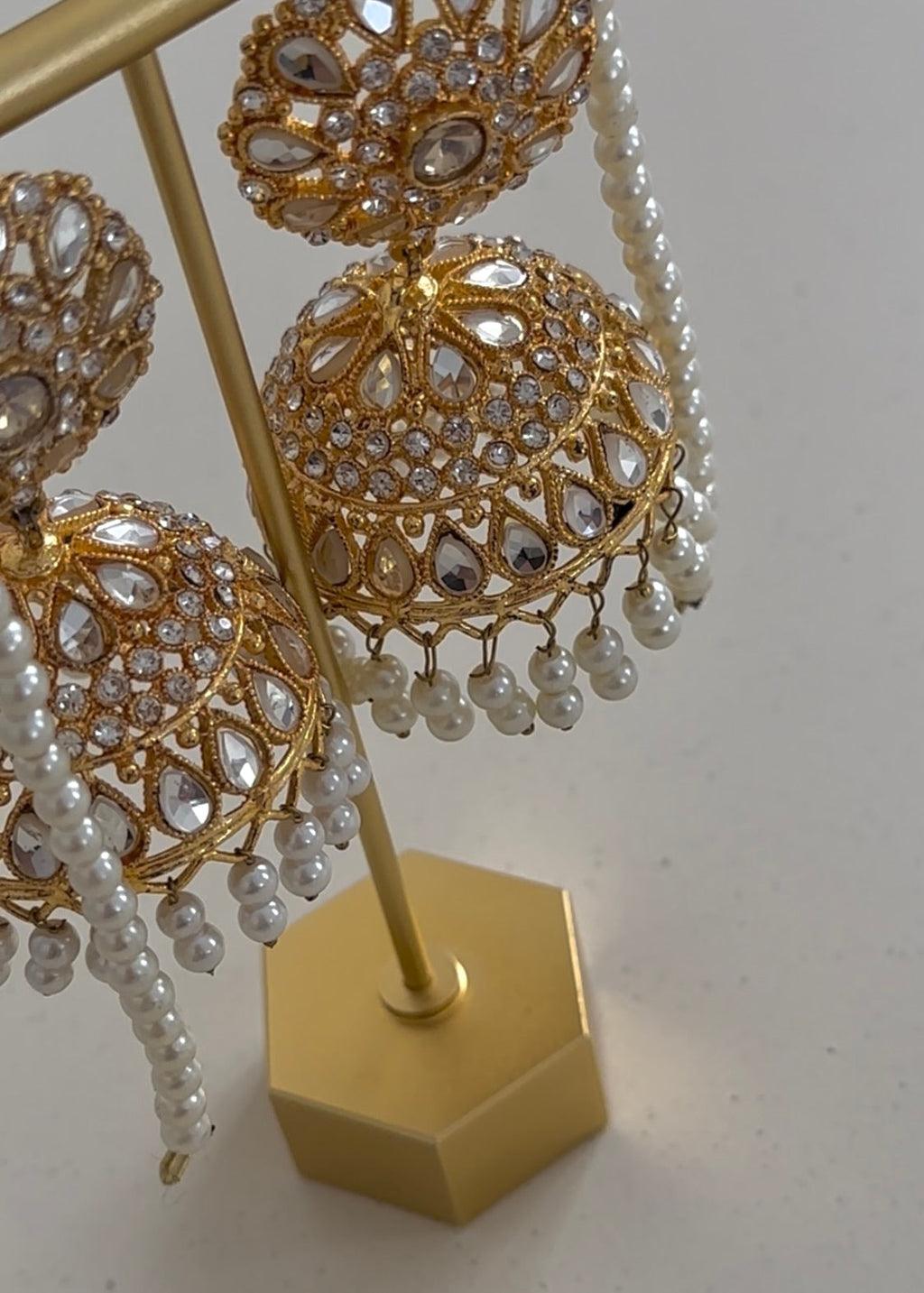 Anjali Jhumka White