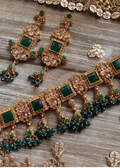 Stone Choker Set Emerald