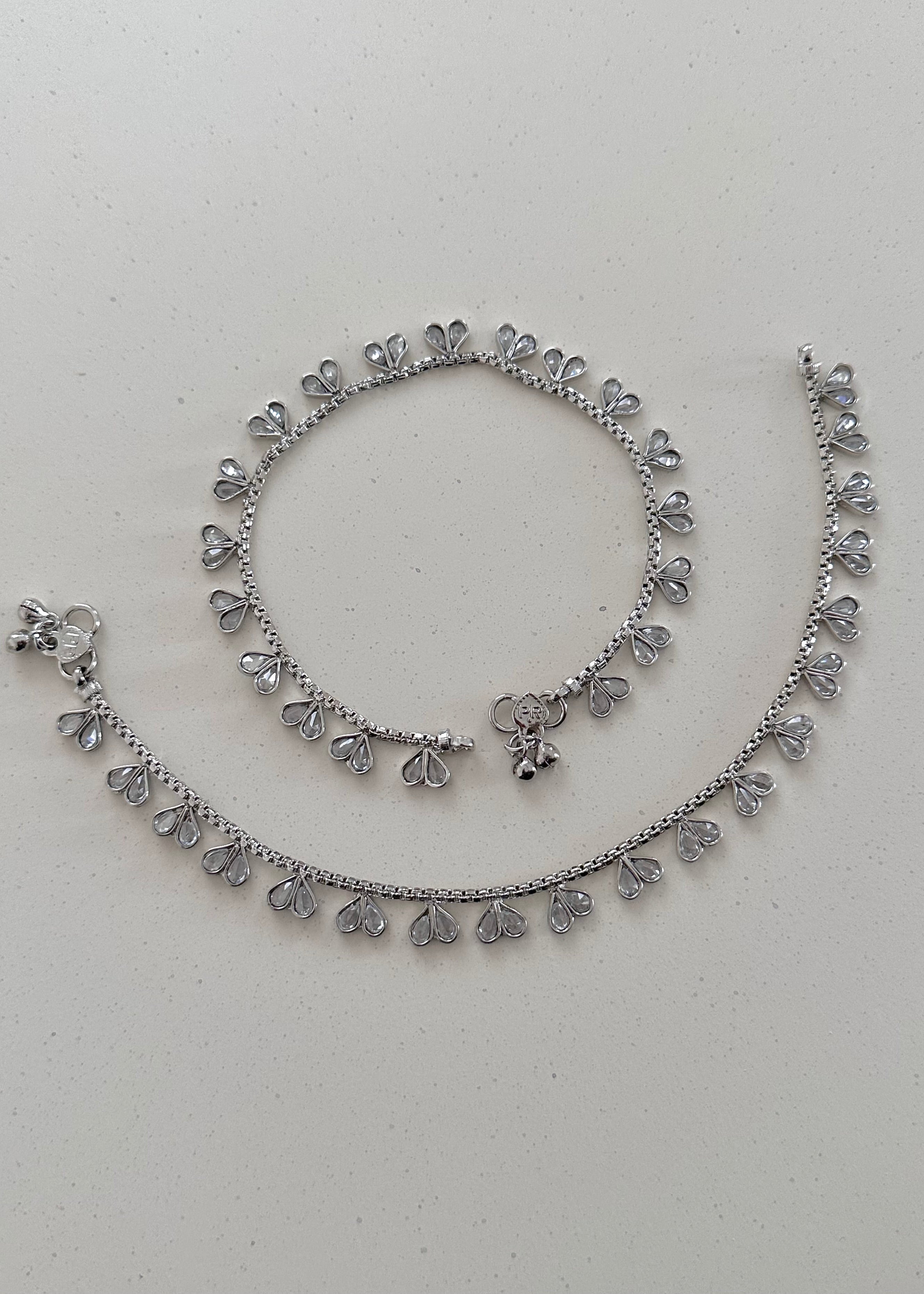 Heart Jhanjar Silver