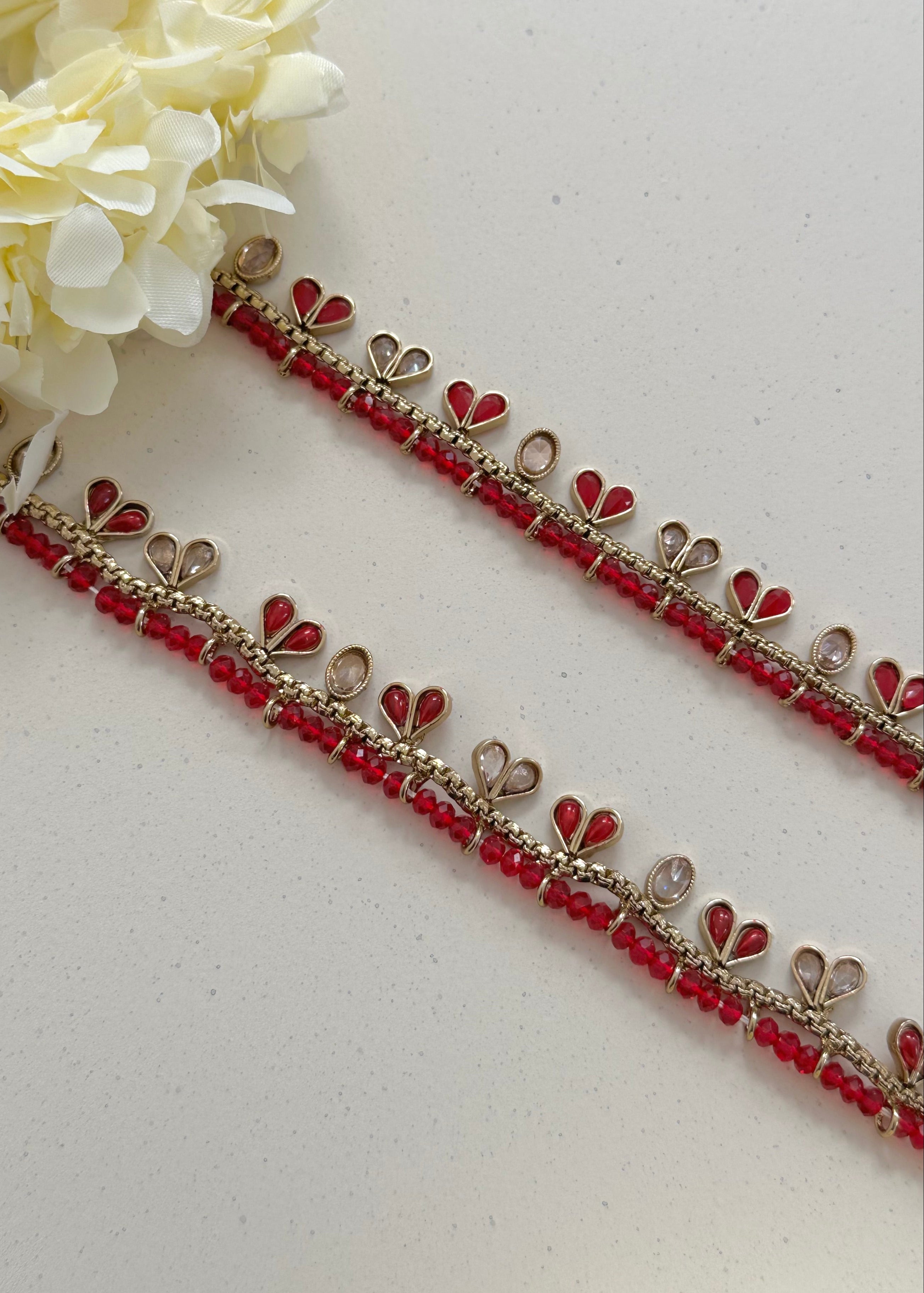 Heart Jhanjar Pink