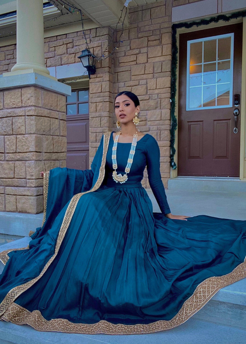 Rano Lehenga Blue