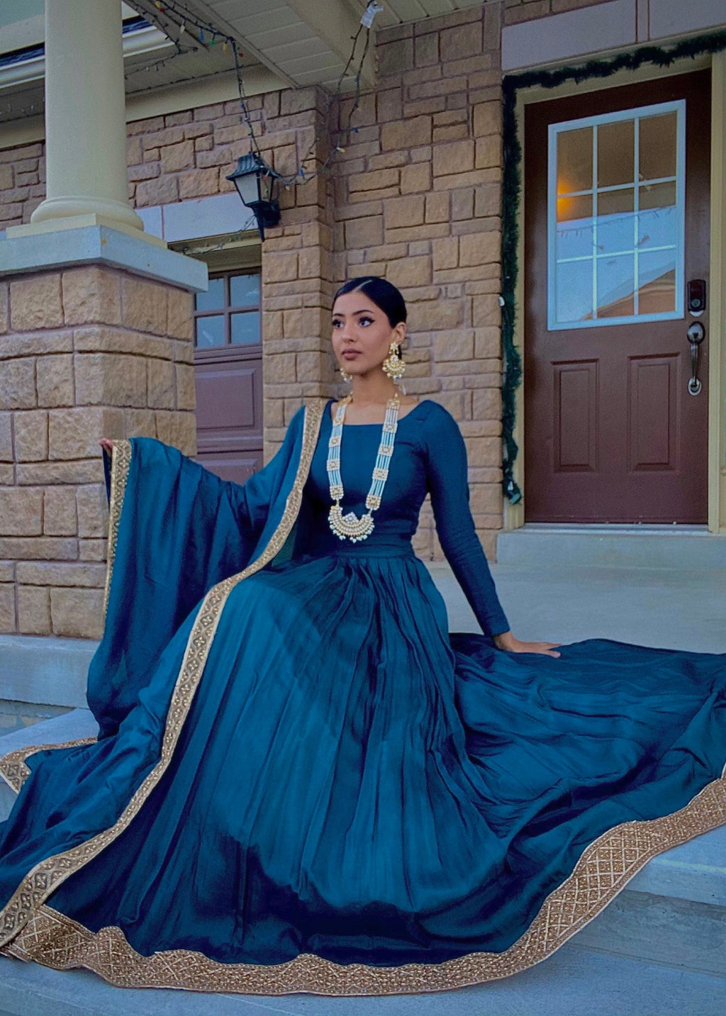 Rano Lehenga Blue