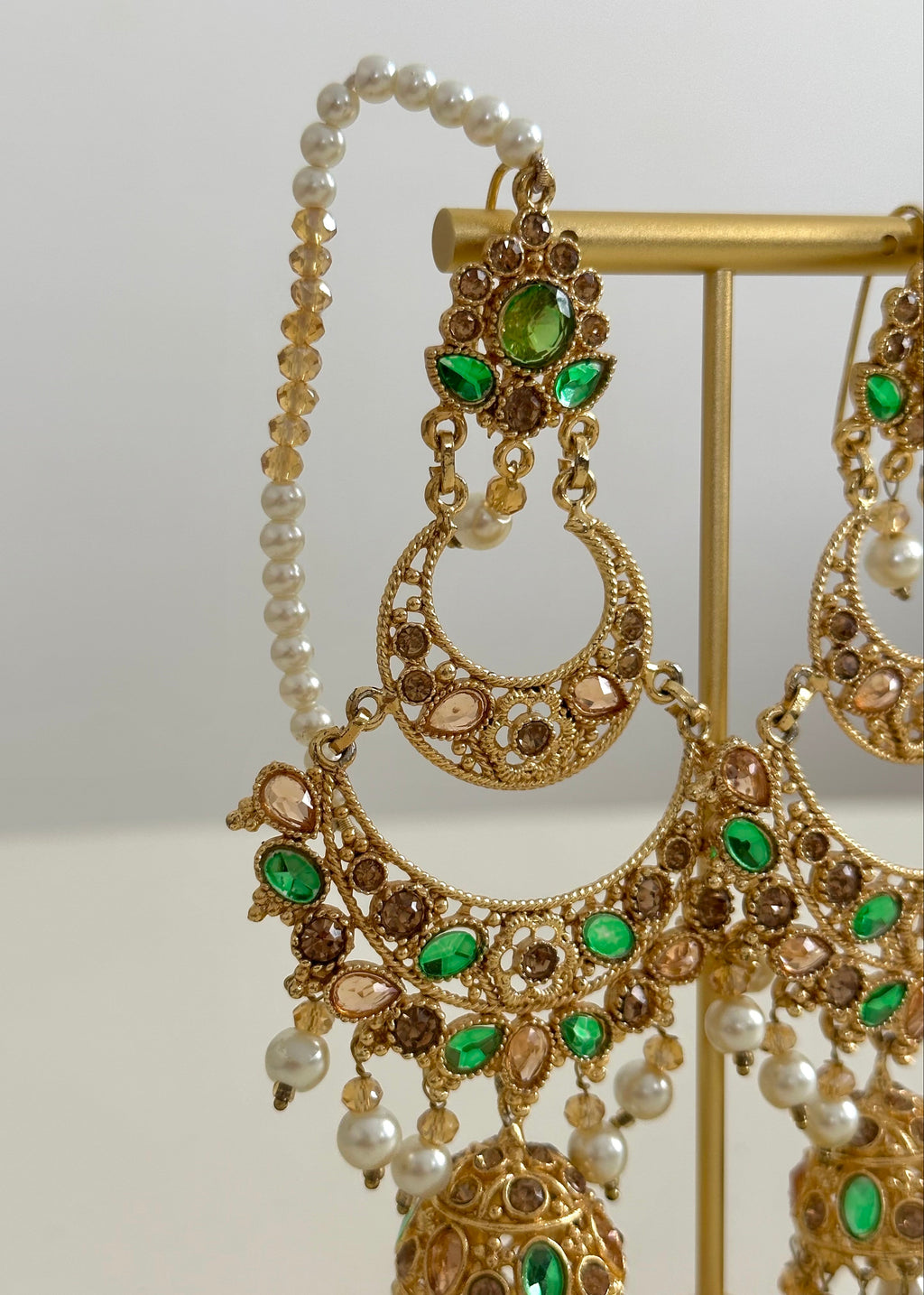 Anmol Earrings Green