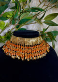 Maya Pittal Patti Set Orange