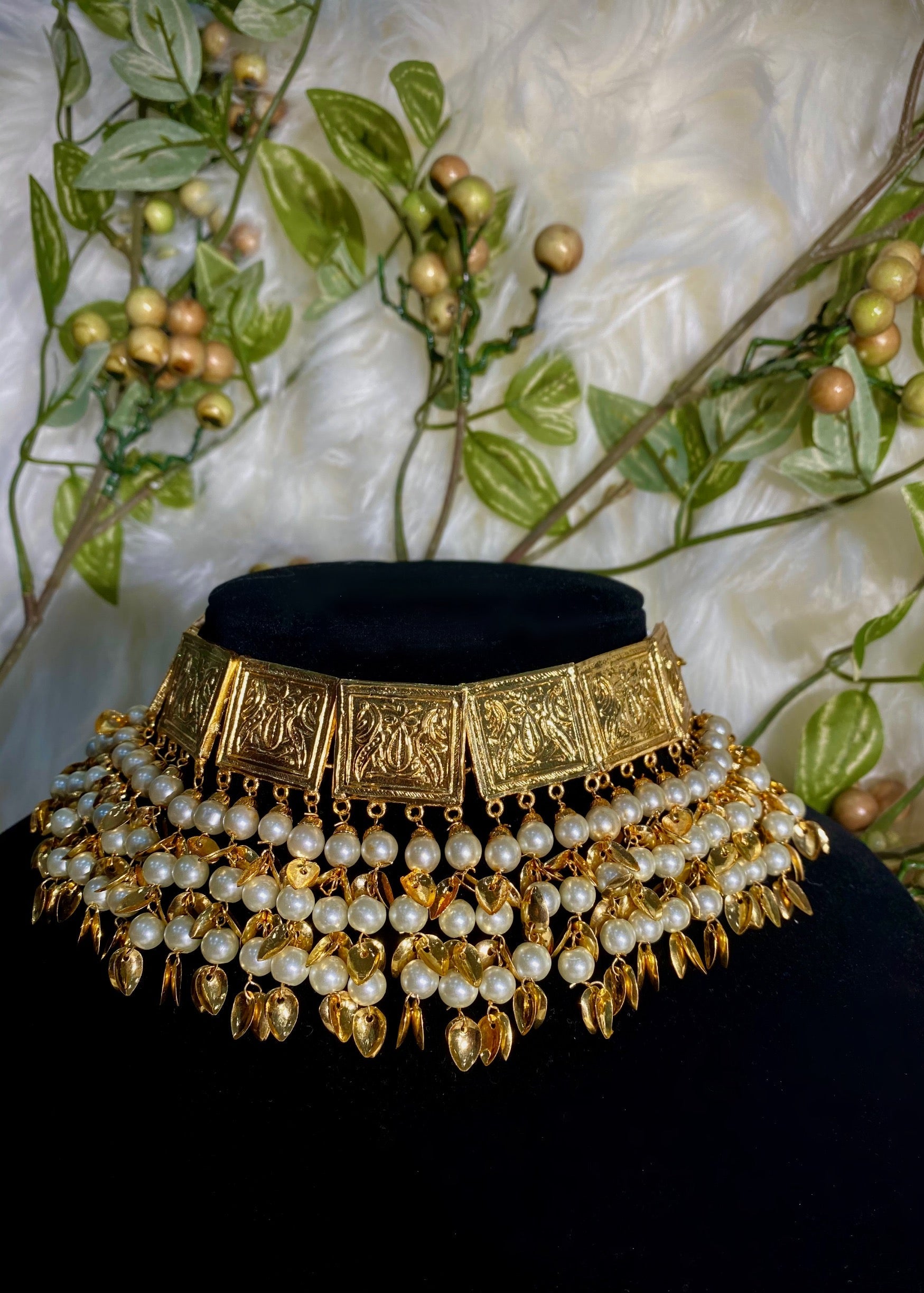 Maya Pittal Patti Set White